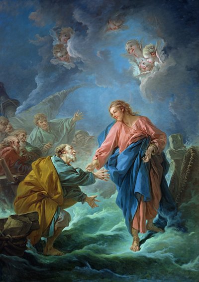 St. Peter Invited to Walk on the Water by François Boucher